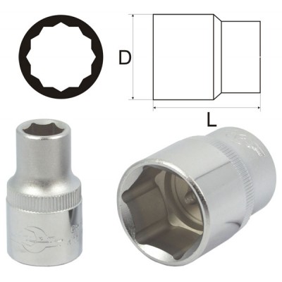 Головка 9мм 3/8" 12-гр.