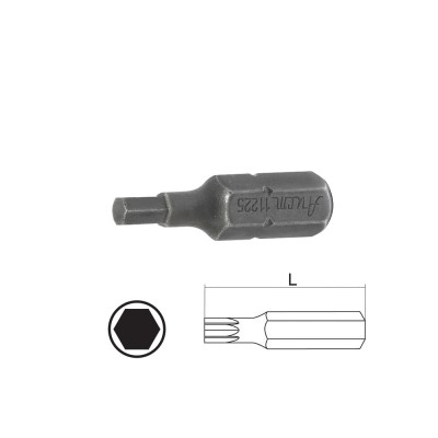 Бит шестигран. 2.0мм 1/4", L=25мм, S2, (упаковка 10 шт)