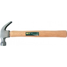 Молоток-гвоздодер деревянная ручка 450 гр (27 мм)