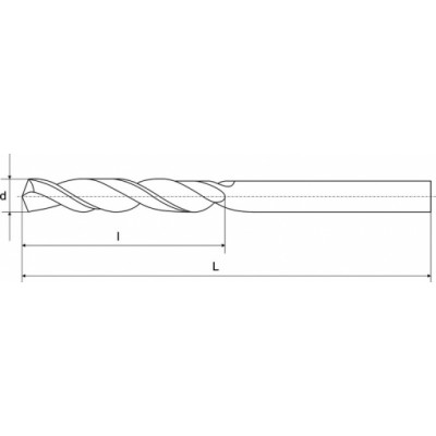 Сверло ц/х d 4,0 мм монолит ВК8 короткая серия