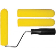 Валик поролоновый желтый с ручкой "мини" 50 мм + 2 ролика