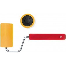 Валик прижимной резиновый, для обоев, желтый большой диаметр 180 мм